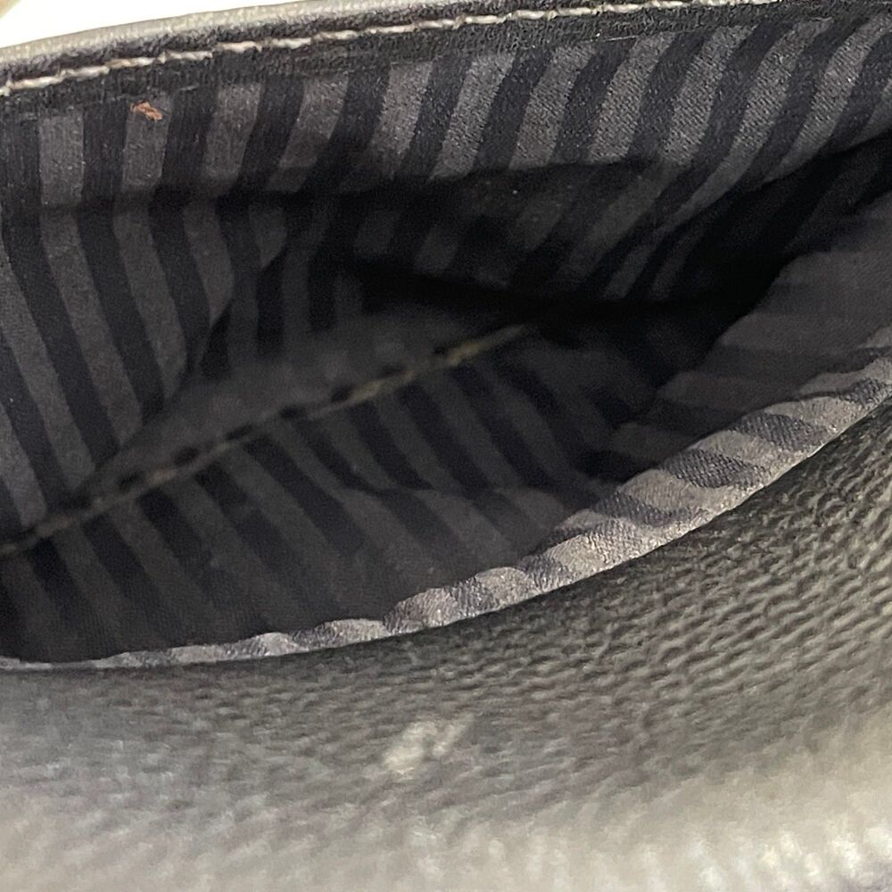 Coach 4929 Black Pebbled Leather Messenger Cross Body Handbag Adjustable Strap - Picture 12 of 16